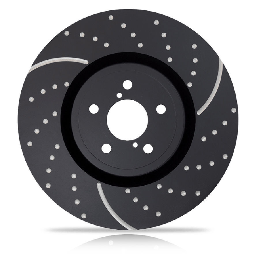 EBC Brakes® GD7382 - 3GD Series Sport Dimpled And Slotted 1 Piece Front Brake Rotors Mpn Gd7382