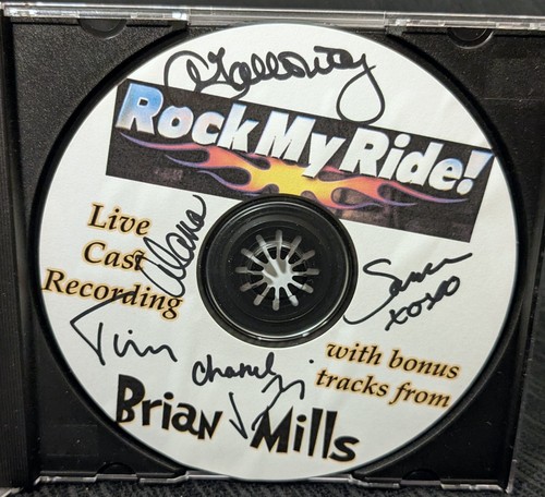Rock My Ride Live Cast Recording Harrah's Reno CDr Brian Mills Revue SIGNED x 5 - Picture 5 of 15