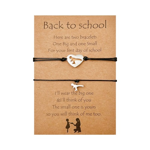 Back to School Gift Mommy and Me Matching Bracelets,First Day of School Gifts fo