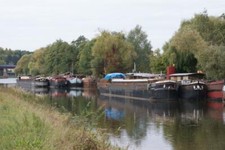 MARINETTE. Französisches Binnenschiff Peniche. Saar-Binnenschiff M 1:20. Bauplan