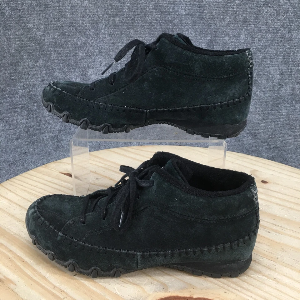 Zapatos Skechers para mujer 7 ciclistas zapatillas altas 49013 cuero marrón con cordones Foto 2 de 4