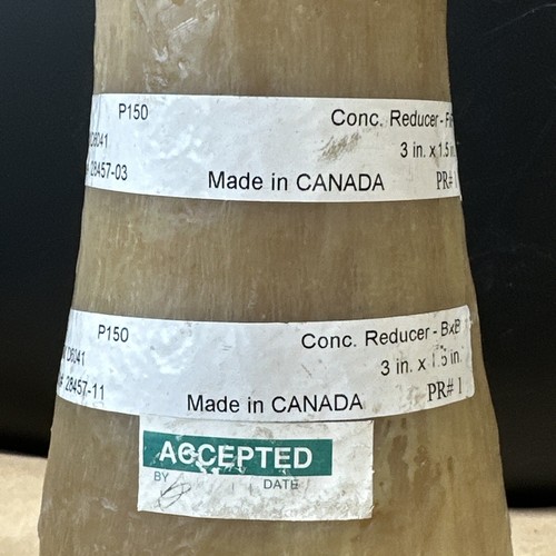 NEW NO BOX- RPS ABCO Composites 3” X 1.5” Concentric Reducer P-150 || WARRANTY! - 第 2/8 張圖片