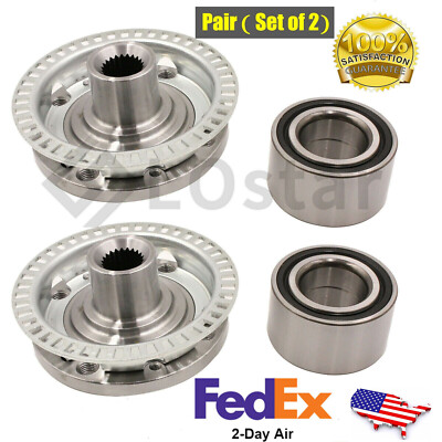 #ad Pair 2 Front Wheel Hub amp; Bearing Assembly Fits VW Cabrio Golf Jetta Passat $58.65