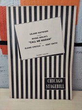Vintage Chicago Stagebill Irving Berlin's Call Me Madam 1953