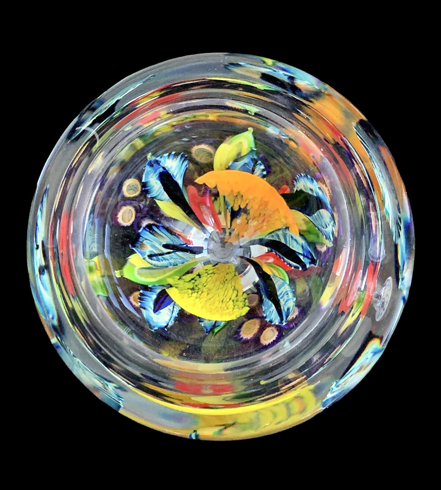 David Lotton Vase Lotton Art Glass Floral Bouquet 2009 eBay