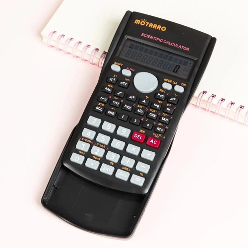 MOTARRO Calculatrice Scientifique Multifonction Ecran 2 lignes scolaire portable