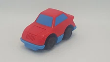 Vintage Fisher Price Flip Track Red Car Geotrax 1992