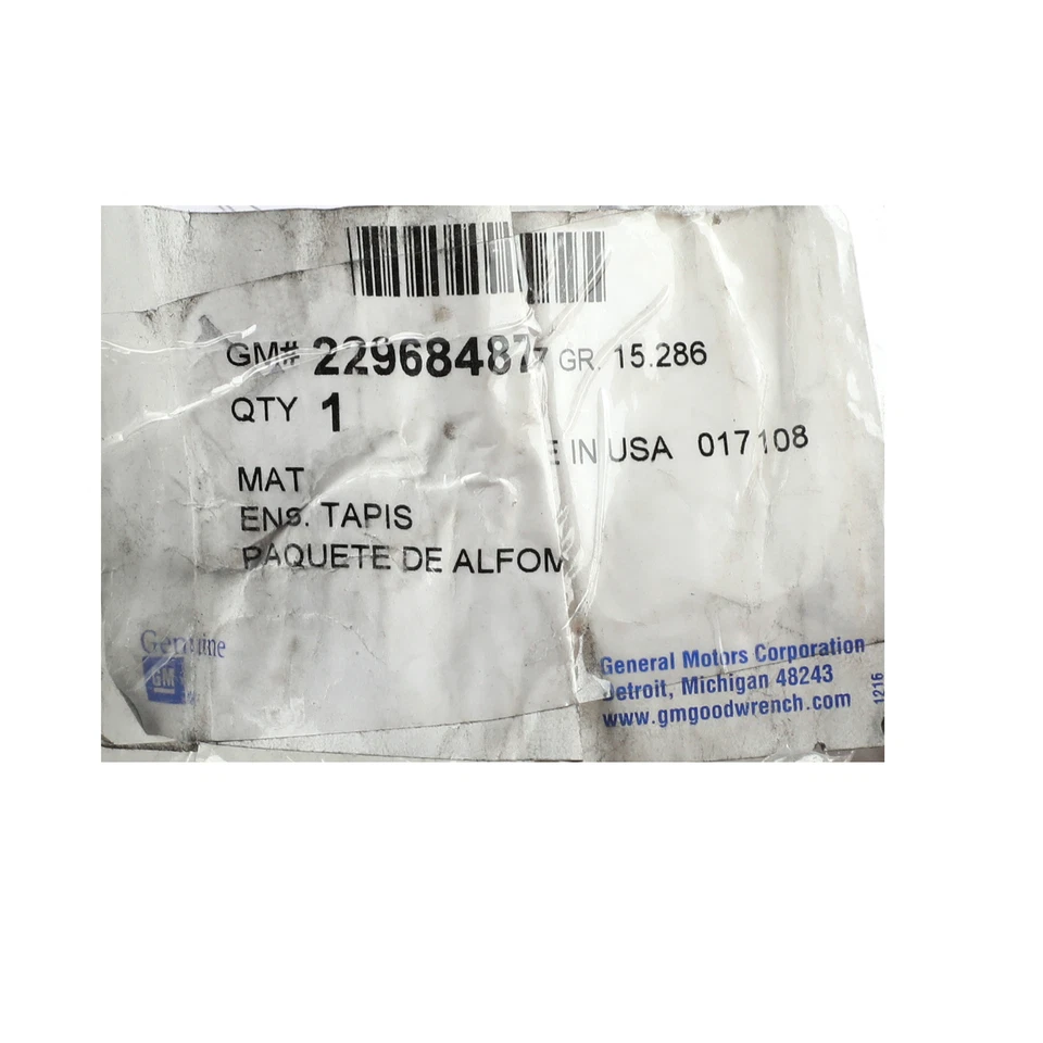 Alfombrillas delanteras para todo tipo de clima Chevrolet Colorado 2015-2020 22968487 genuinas nuevas Foto 4 de 4