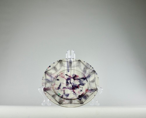 Gabriel Argy Rousseau, Zwölf dekorative Teller "Lotus", Art Deco Frankreich 1920 - Bild 8 von 17