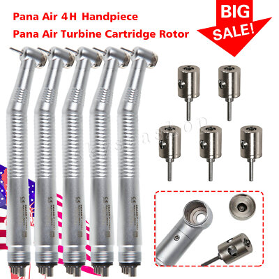 1-5x NSK Style SEASKY Dental High Speed Handpiece Push Button 4 Hole / Rotor Nz