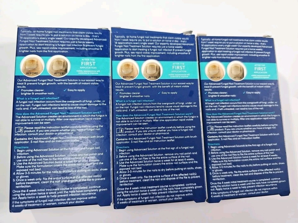Boots Advanced Fungal Nail Treatment Solution 4ml Dual Action X3 eBay