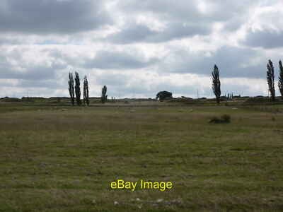 Photo 6x4 Bunkers in Exchem works Alfreton On a path which circumnavigate c2013