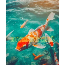 Digital Image nature Photo Wallpaper Background AI ART Fish Koi