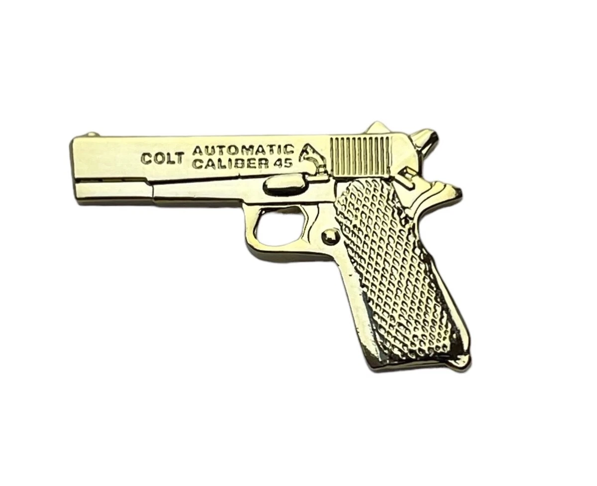 45 Colt Army M1911 1 inch Pistol Hat or Lapel Pin HMC14777 F3D4U 