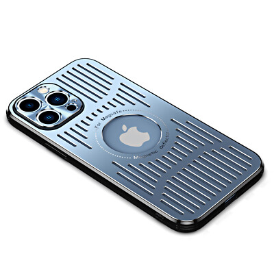 Aluminum Heat Dissipation Shockproof Case For iPhone 16 15 14 Pro Max 13 12 11