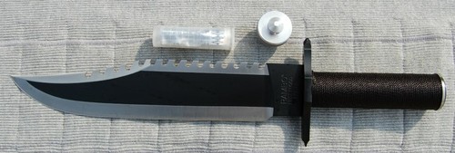MC-RB2 15.38" Rambo First Blood Part II 2 Survival Hunt Bowie Knife Fixed Blade - Picture 8 of 9
