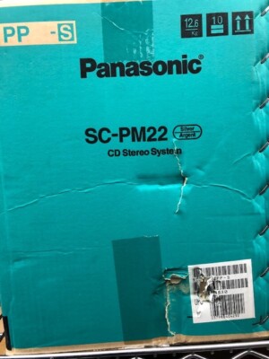 Panasonic SC-PM22 Vintage Shelf CD Cassette Radio Brand New