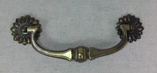 Vintage Drawer Pull French Provincial Brass Hardware MCM 5 1/4" Center