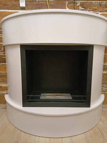 Camino a bioetanolo in legno bianco con bruciatore - Foto 7 di 8