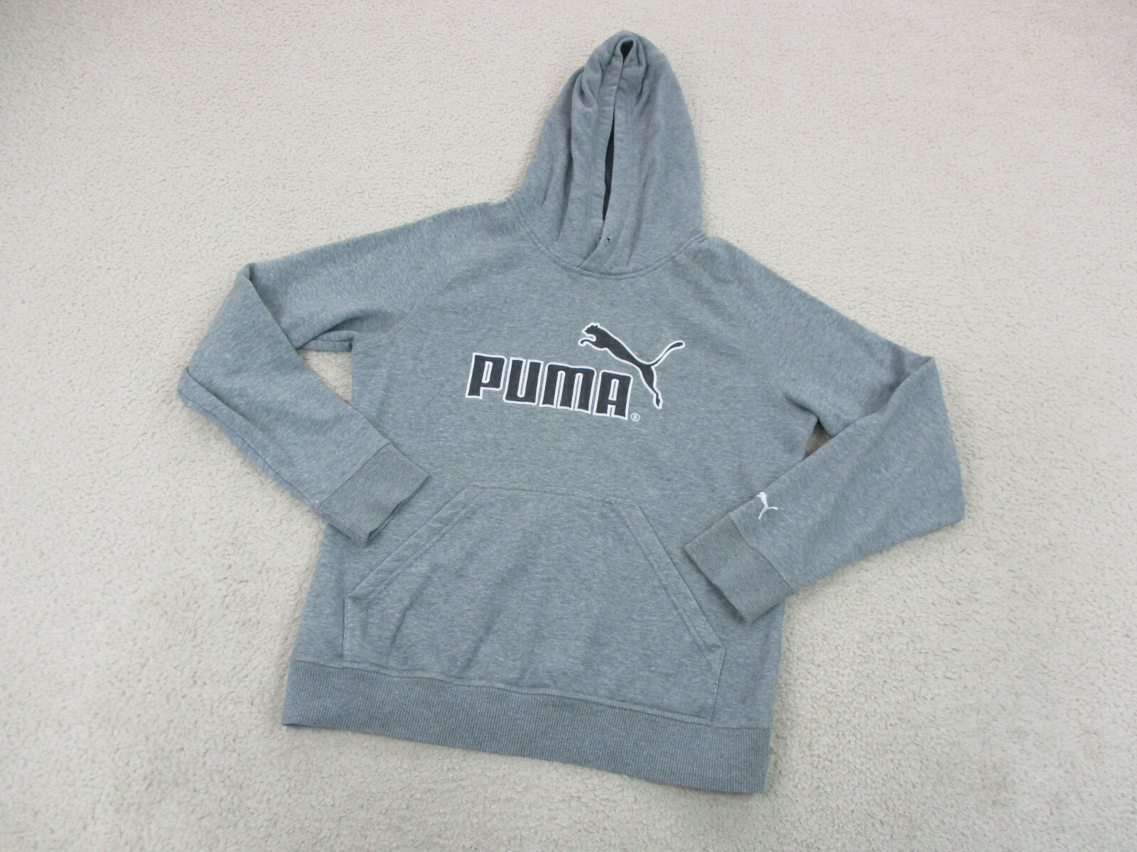 Puma Sweater Womens Small Gray Black 