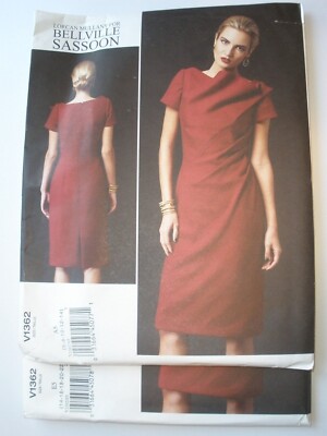 Vogue V1362 Sewing Pattern Misses' Bellville Sassoon Dress  Sz.  14-22 Uncut