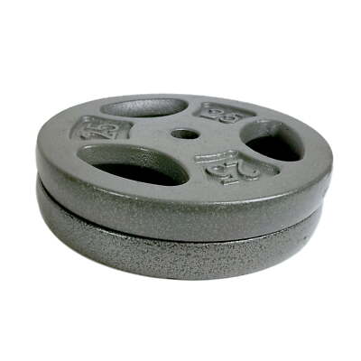 CAP Barbell 50 lb 1'' Standard Weight Plate Set 2x25 lb Cast Iron Grip Design NEW