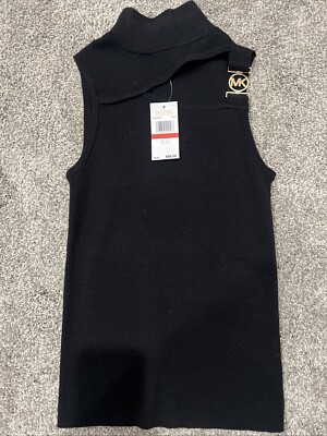 Michael Kors Cut Out Sleeveless Top Size XS NWT