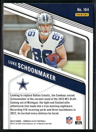 2023 Donruss Elite #164 Luke Schoonmaker Green Disco - Picture 2 of 2
