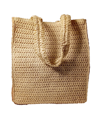 Damen Strohtasche, Groß, Geflochten – Perfekte Sommer-Tasche Für Strand, Einkaufen & Freizeit In Verschiedenen Farben