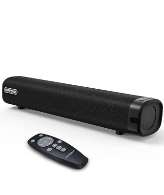 TOPVISION 50W Sound Bar, 16-Inch 3 Equalizer Modes, Wireless Bluetooth 5.0