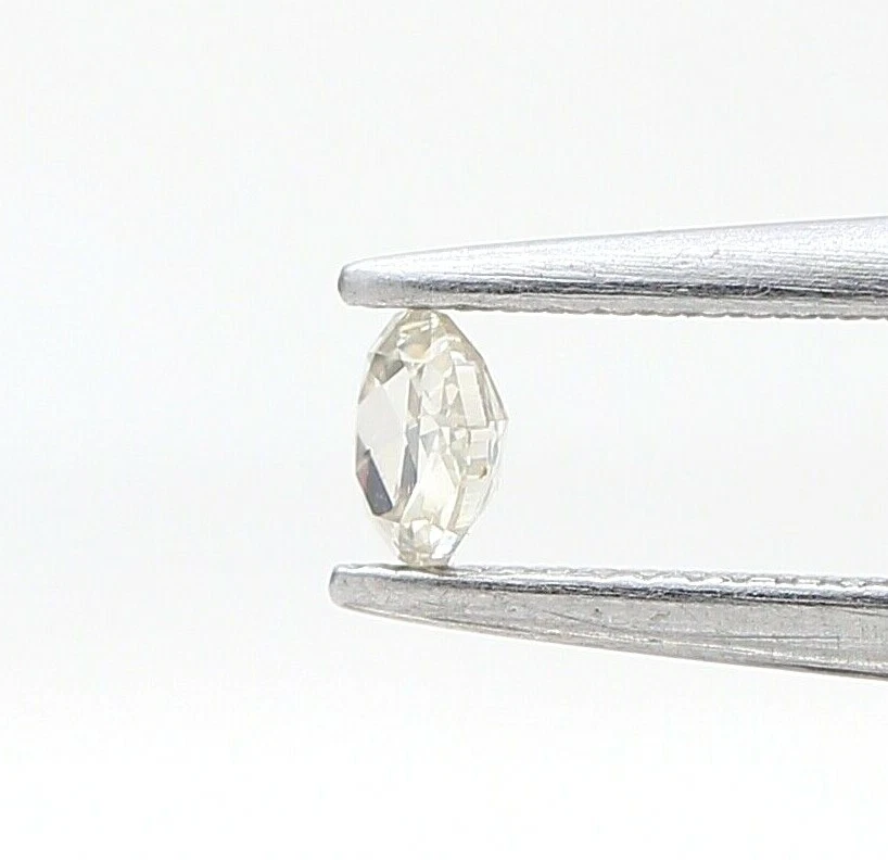 Rustic Natural Diamond 0.13tcw White M/n Round Rose Cut For Schoolday Gift - Image 3 of 4