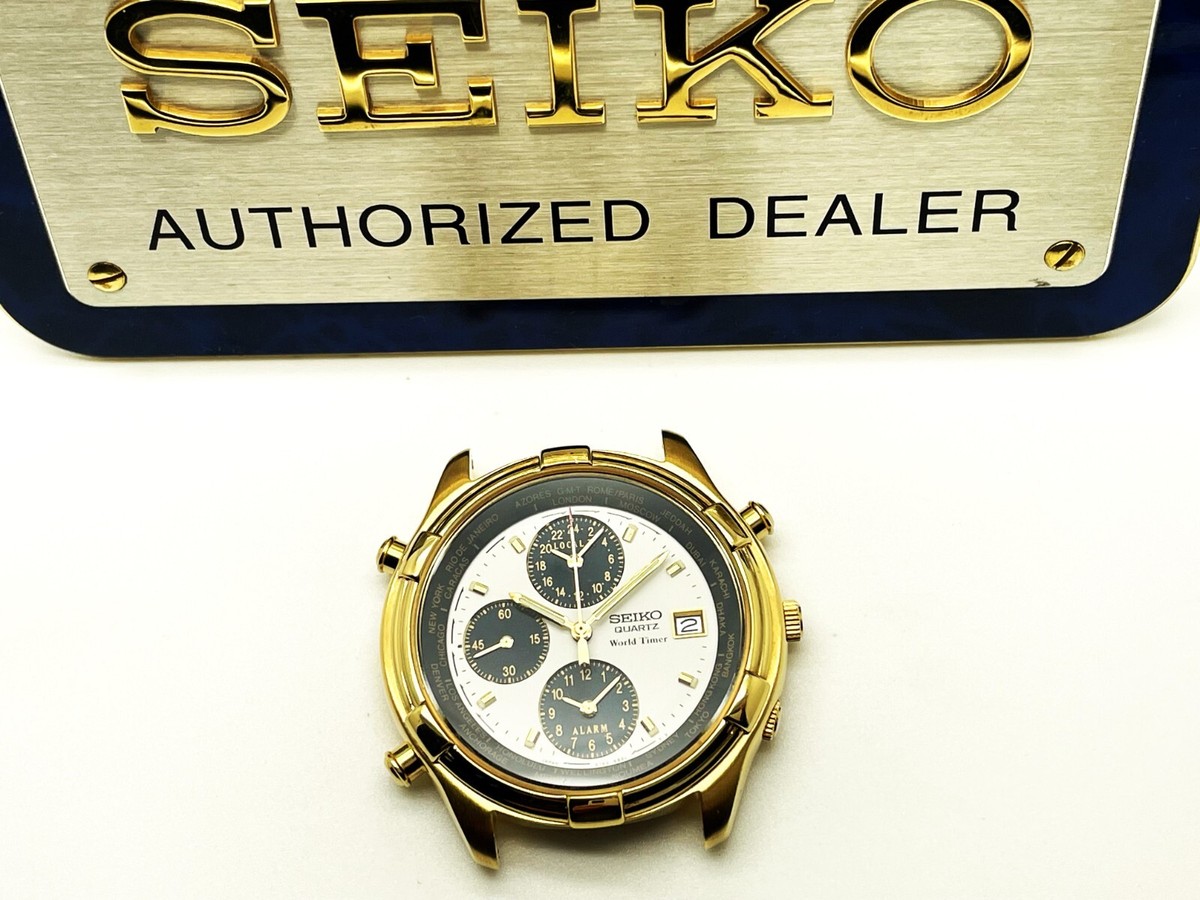 【稼働】SEIKO World Timer メンズ腕時計 Seiko World Time Men's Watch - 5T82-0AK0 | eBay