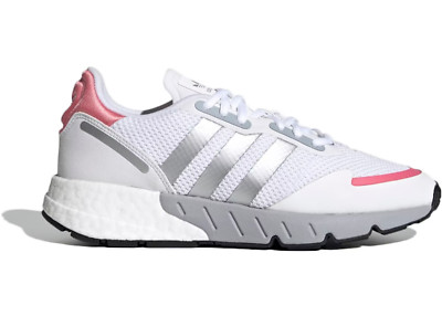 Adidas Originals Damen ZX 1K Boost Turnschuhe Schuhe FY5654 Silber Weiß