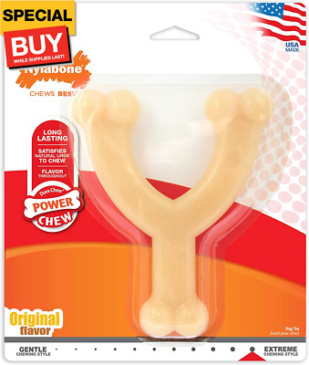 Original Wishbone Power Chew Toy for Dogs, Dog Toys for Aggressive Chewers, Orig