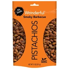 Wonderful Pistachios, No Shells BBQ Flavored Nuts, 11 Ounce Bag,New