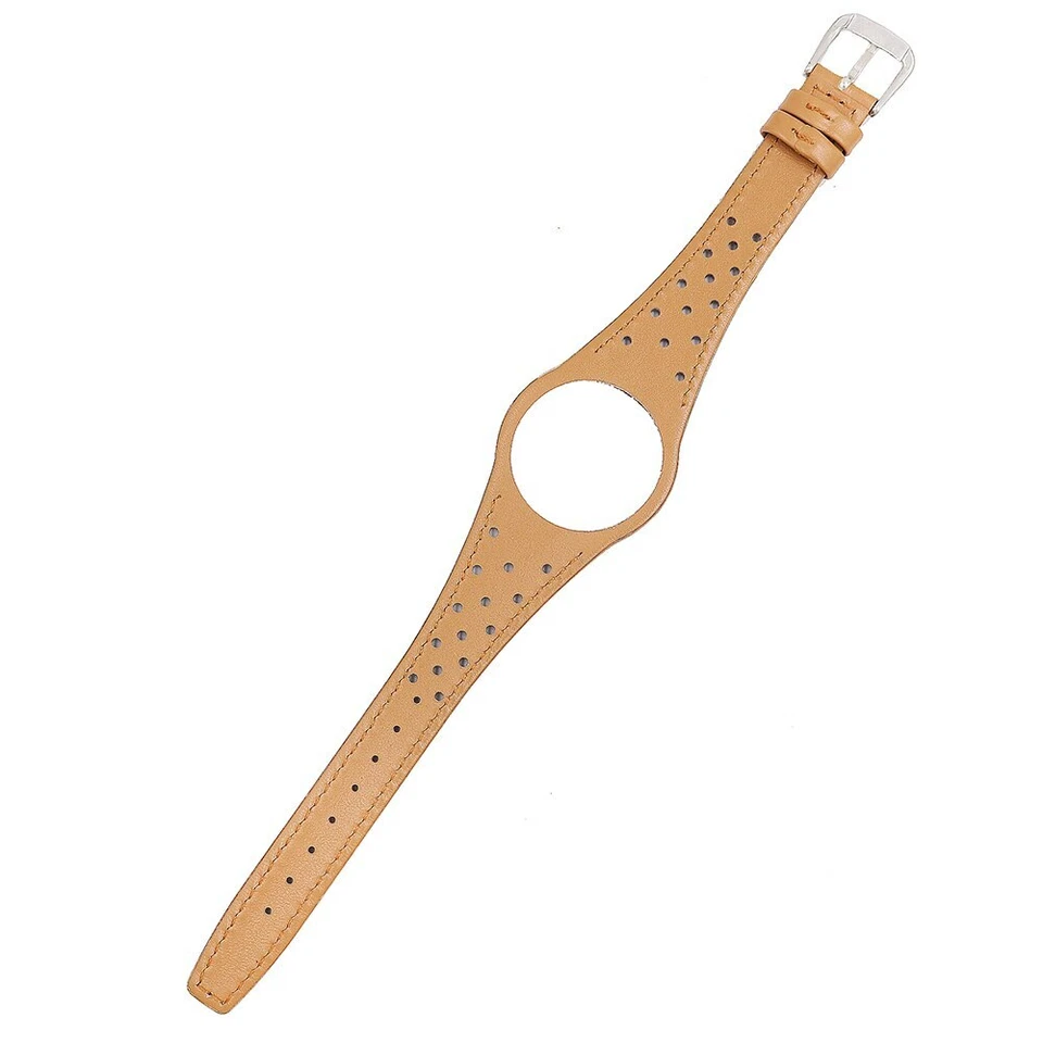 For Man Omega Dynamic Real Calf Leather Watch Band with silver steel Buckle - Image 4 of 4