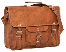 Leather Variation messenger bag laptop bag computer case shoulder bag for men's