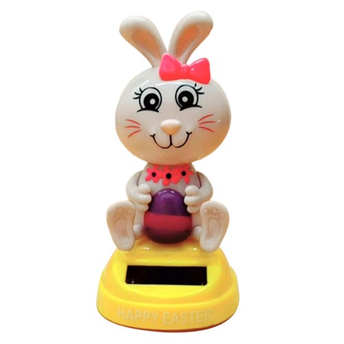1-3 X Solar Powered Dancing Figures Bunny Eggs Dashboard Toy Car Decoration - Picture 13 of 19