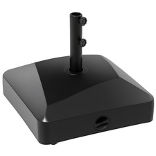 Outsunny Garden Parasol Base 43kg Water or 60kg Sand Filled with Wheels