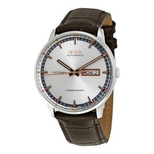 Mido Commander II Automatic Silver Dial Mens ...