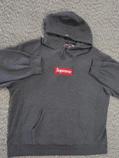 Supreme Hoodie Box Logo Charcoal (FW21) - Size XL