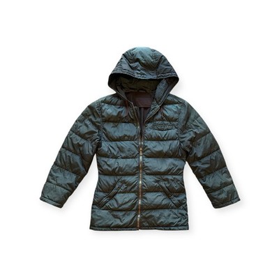 Prada Bomber Daunenjacke Damen S petrolgrün Gänsedaunenjacke Jacke Pre Owned