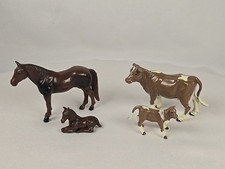 ERTL Farm Country - 4 Assorted Farm Animals Horse, Foal, Cow, Calf