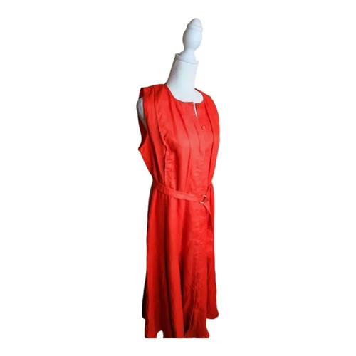J.Crew Seamed linen dress with removable belt S - Picture 4 of 8