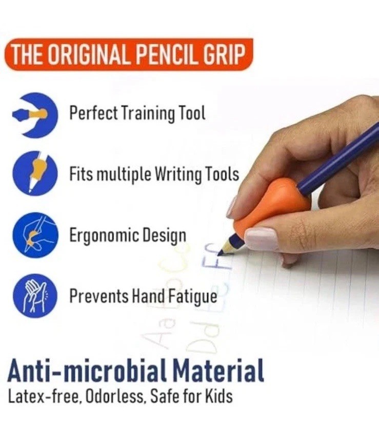 Grip Original Pencil Grippers 14 Pc, Improves Kids Handwriti