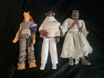 #ad Lot Of 3 Star Wars 12quot; Action Figures sand people jar jar and admiral acabar $34.99