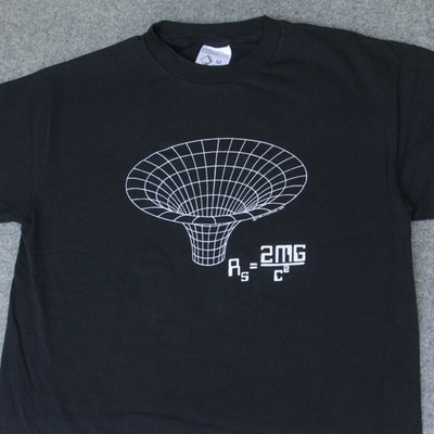 And God Said Light T Shirt M Black Hole/Maxwell Equation Arecibo Observatory