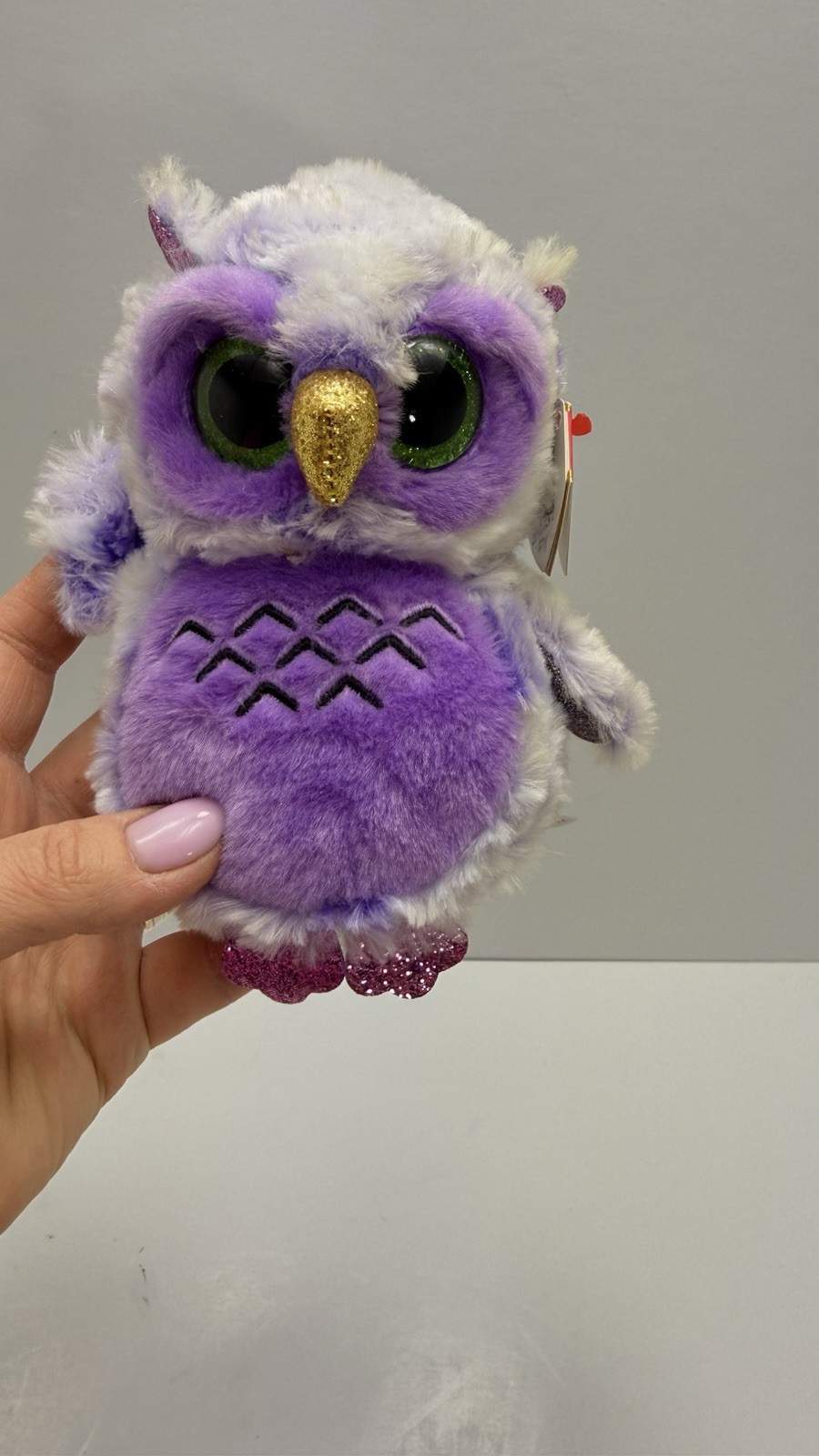 Ty Beanie Boos - OWLIVIA the Purple Owl (6 Inch) Stuffed Animal Plush Toy MWMTs
