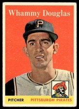 1958 TOPPS WHAMMY DOUGLAS 306 VG RC BASEBALL PITTSBURGH PIRATES
