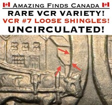 RARE VCR #7 1974 Canada $1 Winnipeg Dollar! *VCR #7 LOOSE EXTRA SHINGLES!* UNC!
